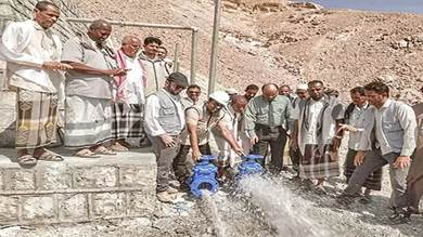 افتتاح ثلاثة خزانات مياه في قرى تريم بحضرموت